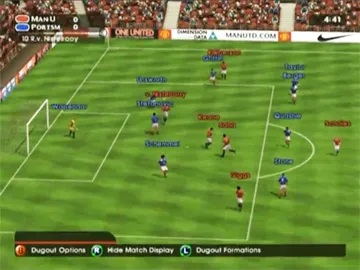 Manchester United Manager 2005 (Europe) screen shot game playing